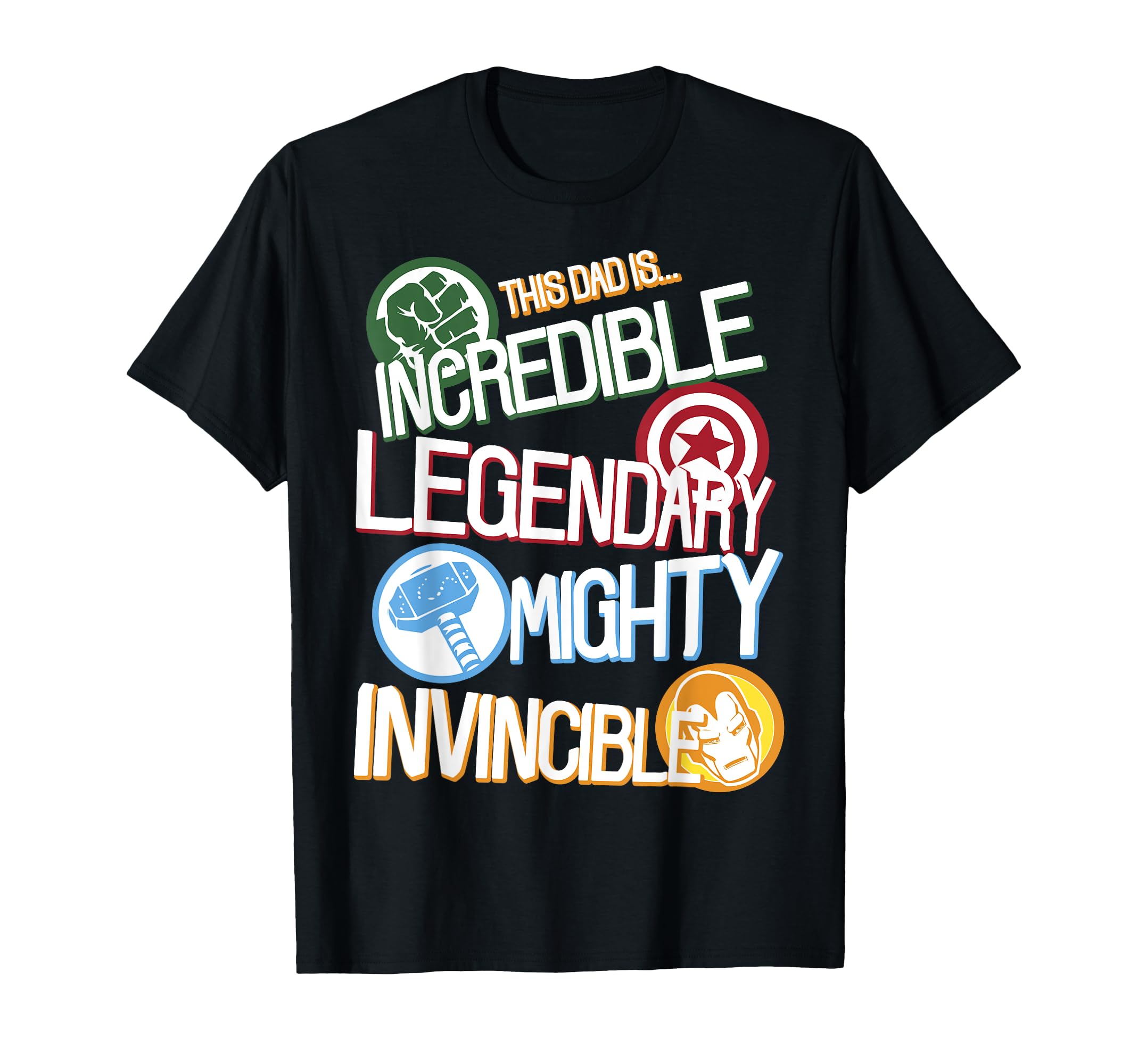 Marvel Comics Avengers Father's Day This Dad Is Legendary T-Shirt