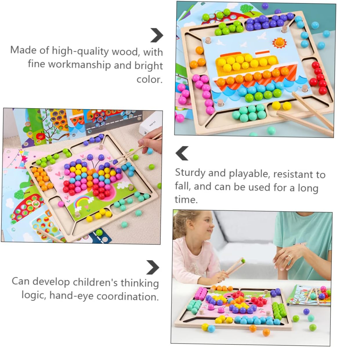 BESPORTBLE 1Set Bead Sorting Engaging Educational Activity for Fine Motor Skills Development for Boys and Early Learning Plaything for Ages and Up