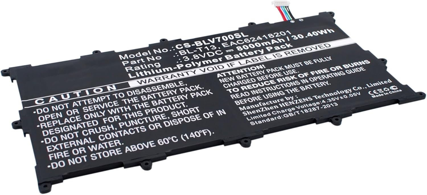 ALLC Replacement Battery for LG G Pad 10.1"/G Pad Tablet 10.1"/V700/VK700,PN:BL-T13/EAC62418201,8000mAh