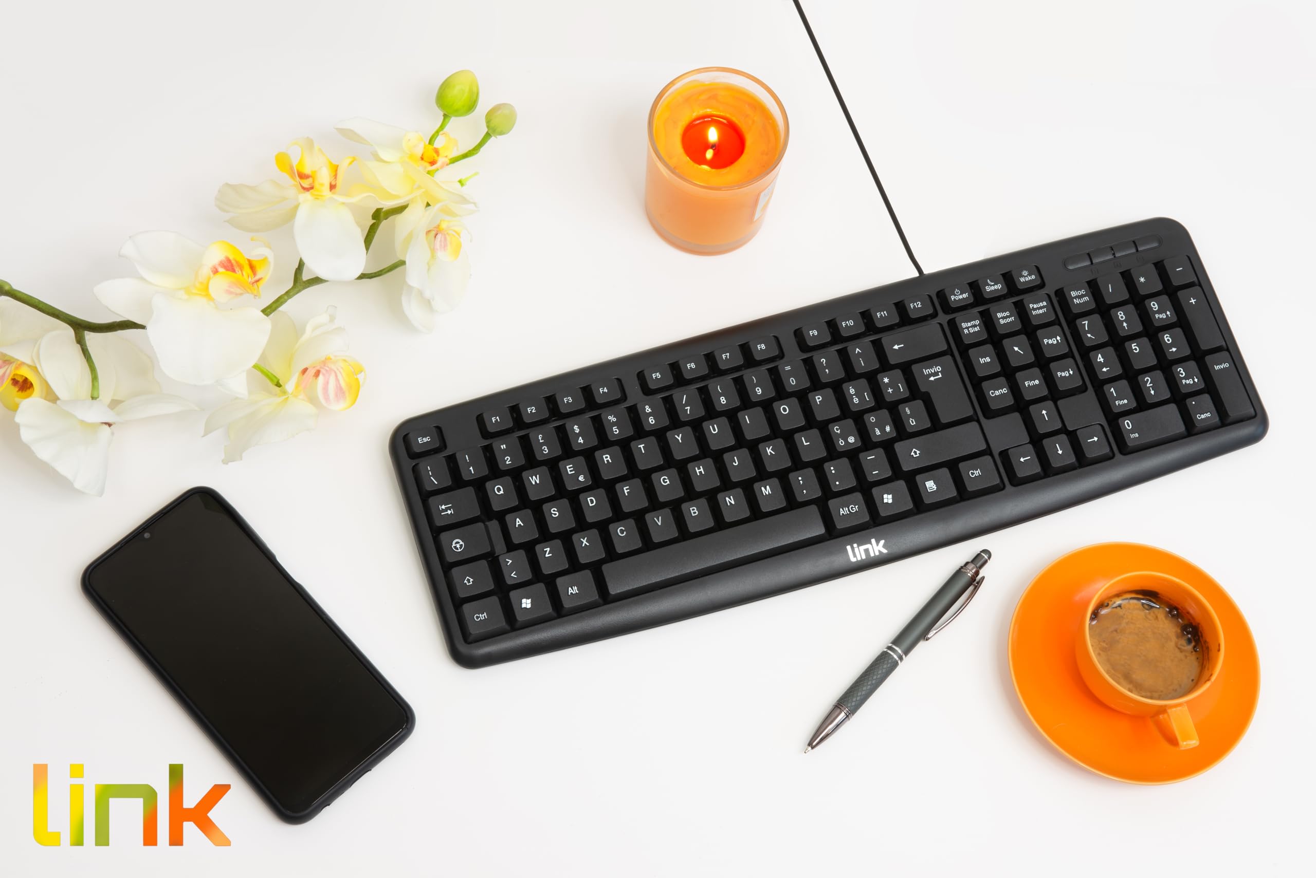 Tastiera Per Pc Multimediale PS/2 Con Filo 107 Tasti Compatibile - Foto 3