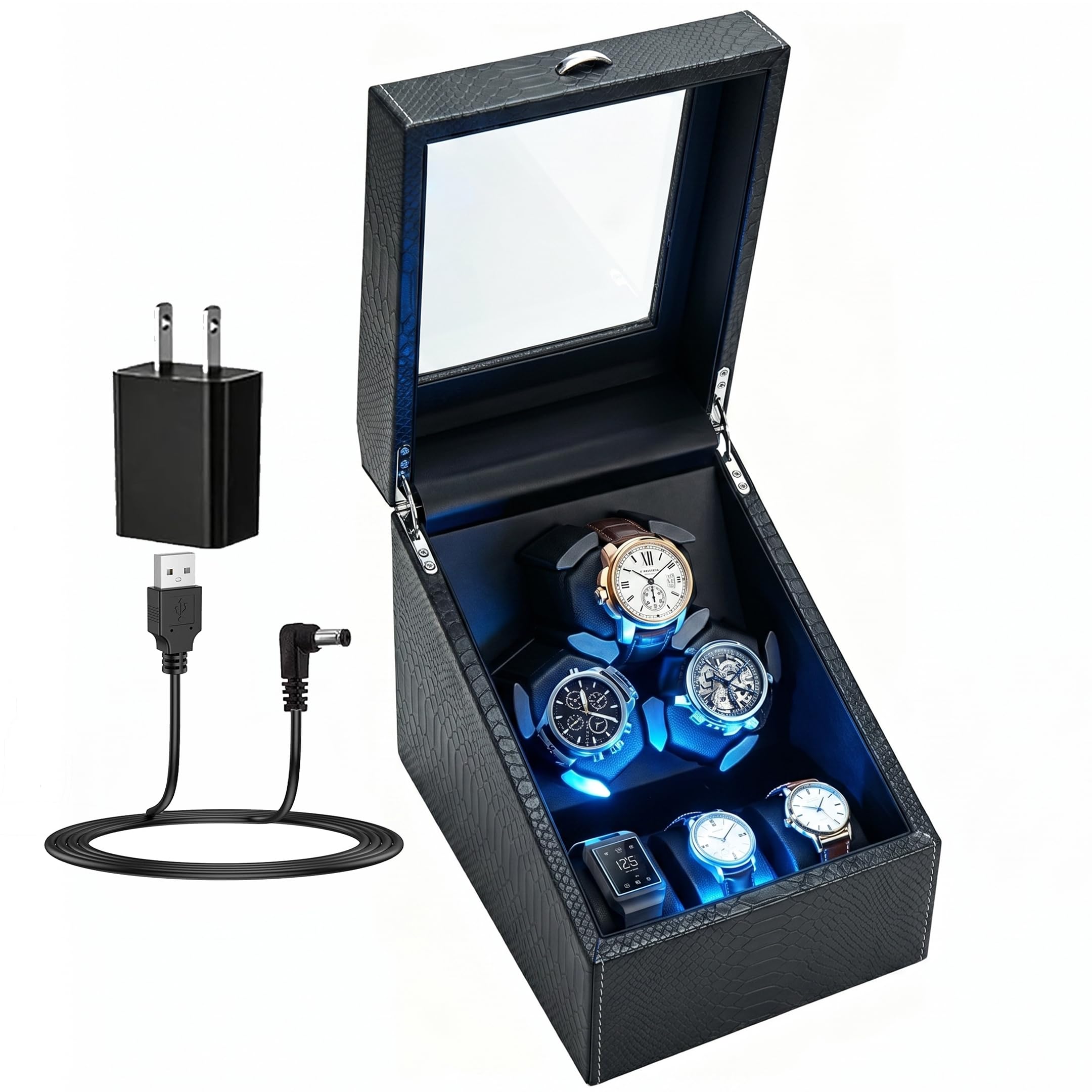 Watch Winder + Watch Storage Box with Japanese Quiet Motor