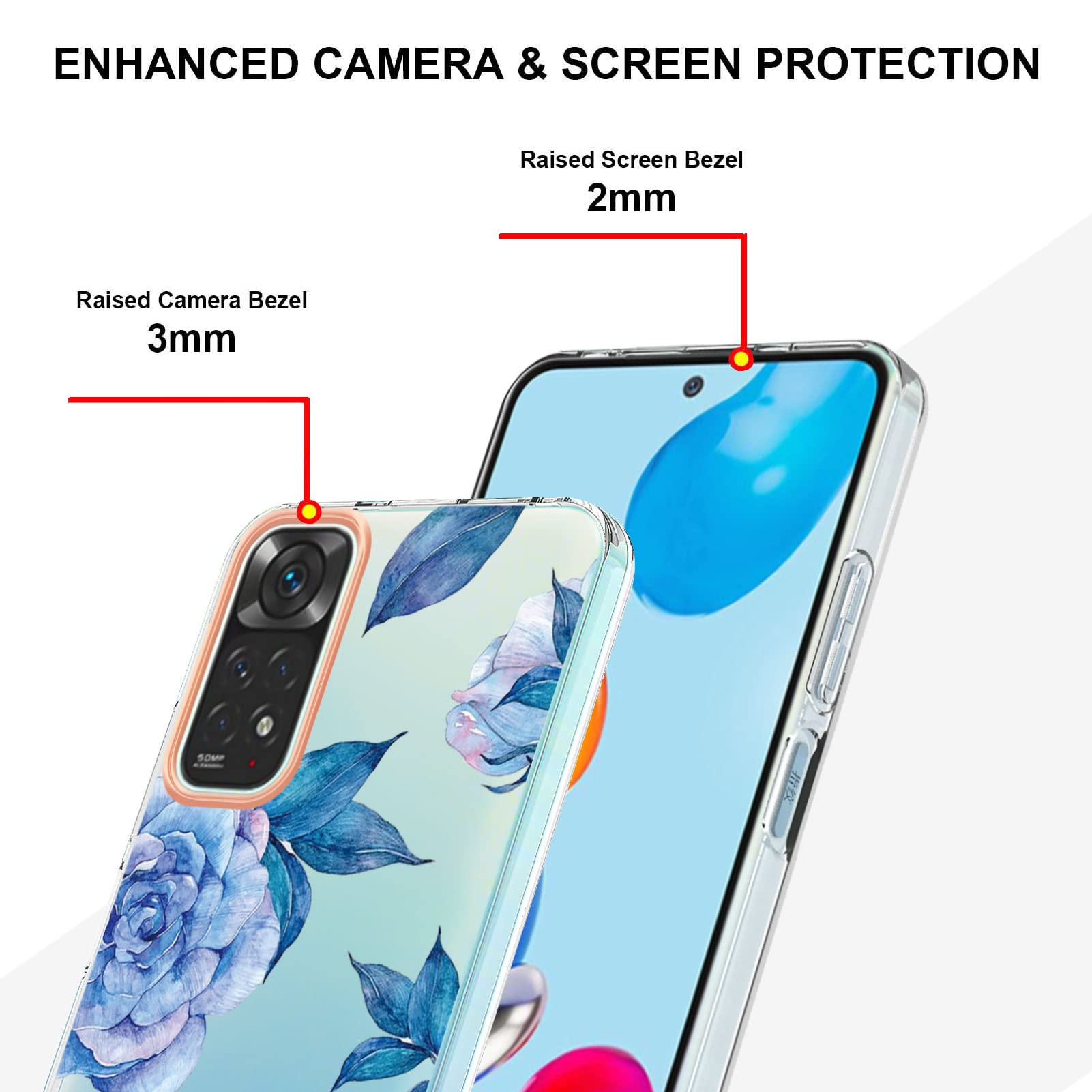 Amazon.com: Compatible with Redmi Note 11 4G Case Cover,Compatible