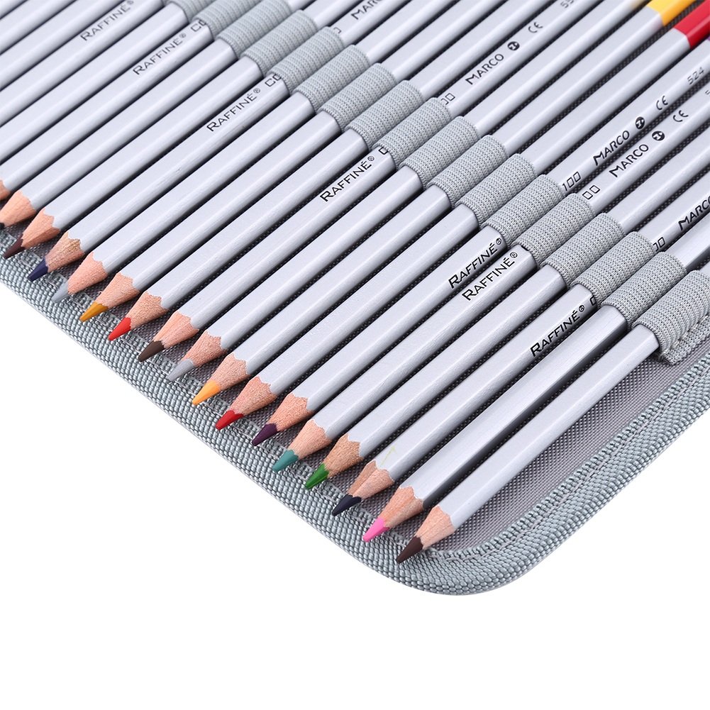 PU Lederen Potlood Case Student Potlood Pouch Roze Leuke Mopshond Eenhoorn Briefpapier Organizer Met Compartimenten Rits Potlood Tas Voor Tiener Meisjes Jongens, Veelkleurig-1, Potlood Tas