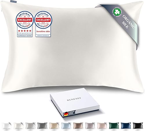 Funda de almohada de seda de alta calidad, 100 % seda de morera orgánica, 22 mommes, grado 6A, certificación Oeko-Tex en Alemania, lujo para el