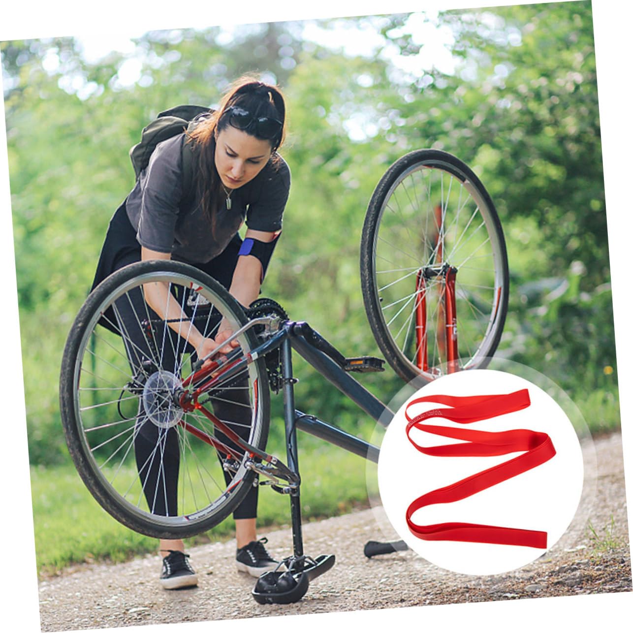 Amazon | 2自転車インナーチューブ自転車タイヤライナーパンク