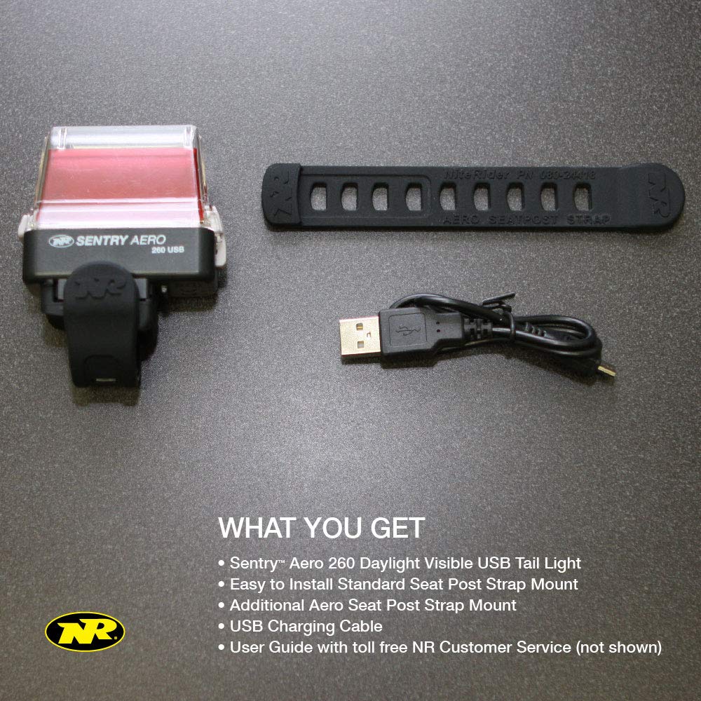 niterider sentry aero 260 rear light