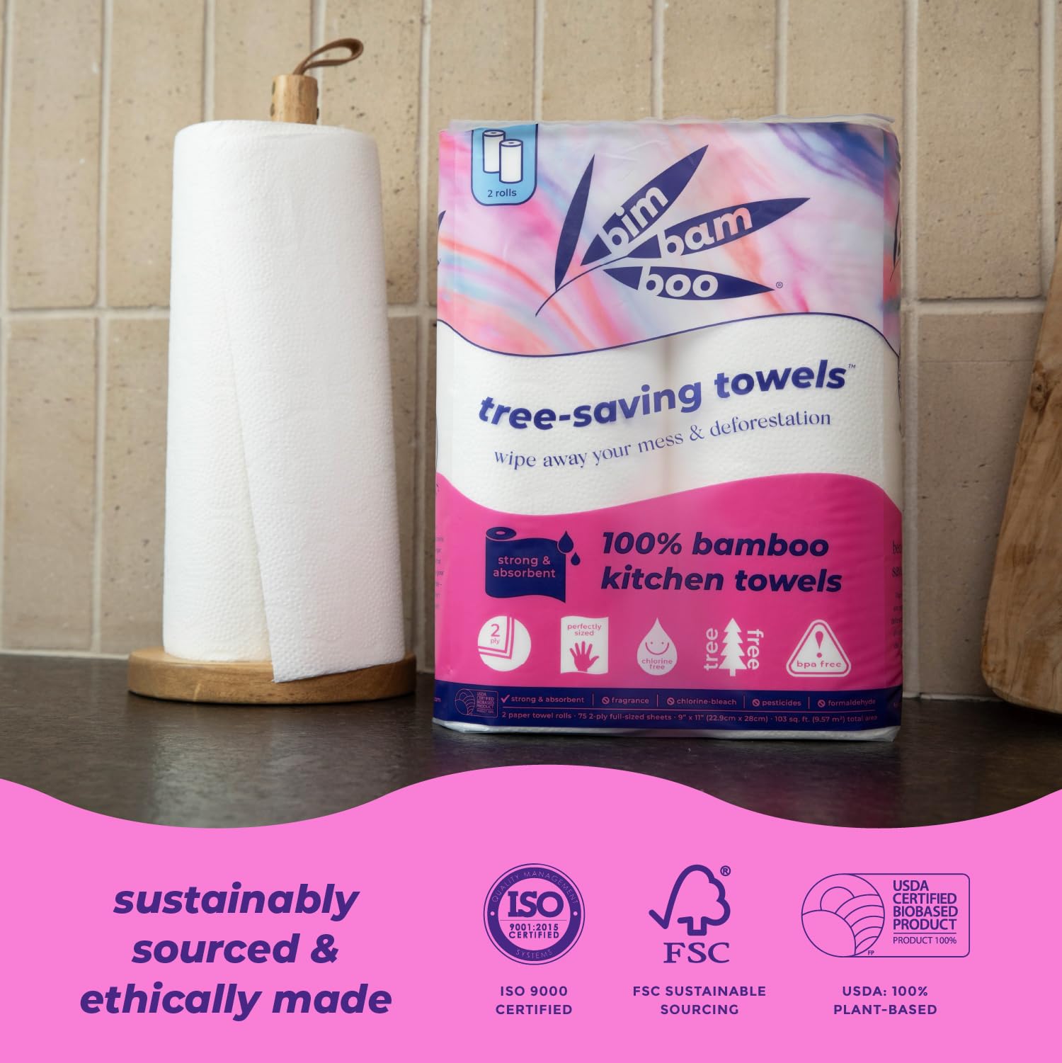 Bim Bam Boo - Organic Bamboo Toilet Paper | Hypoallergenic