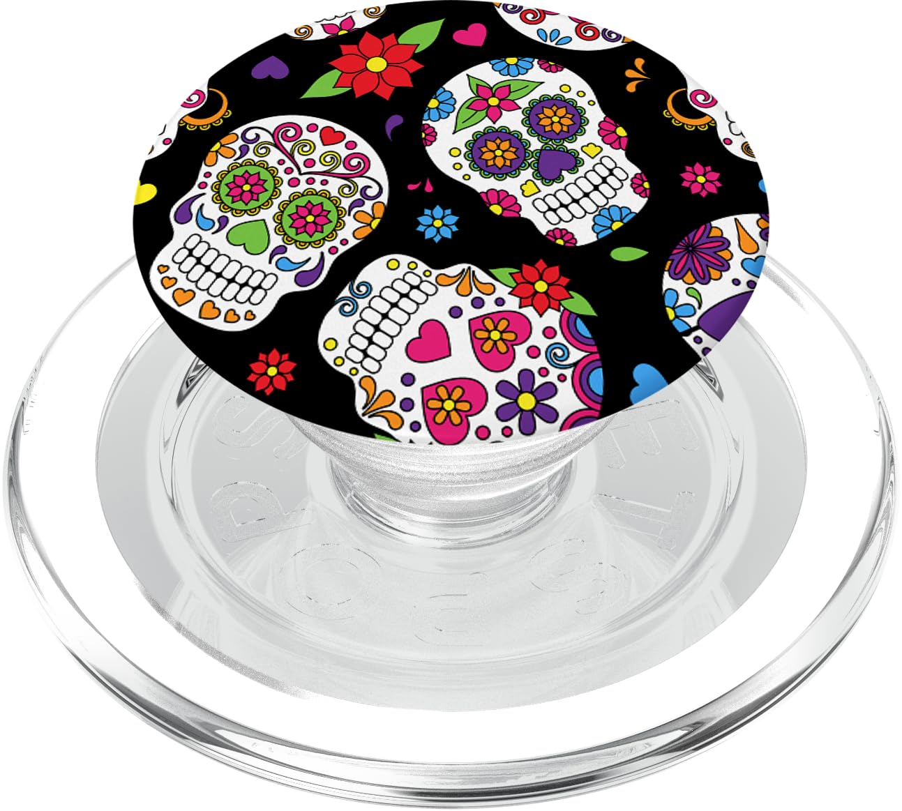 Sugar Skulls Pop Socket - Calavera Mexican Pattern Print PopSockets PopGrip: Swappable Grip for Phones & Tablets PopSockets PopGrip for MagSafe