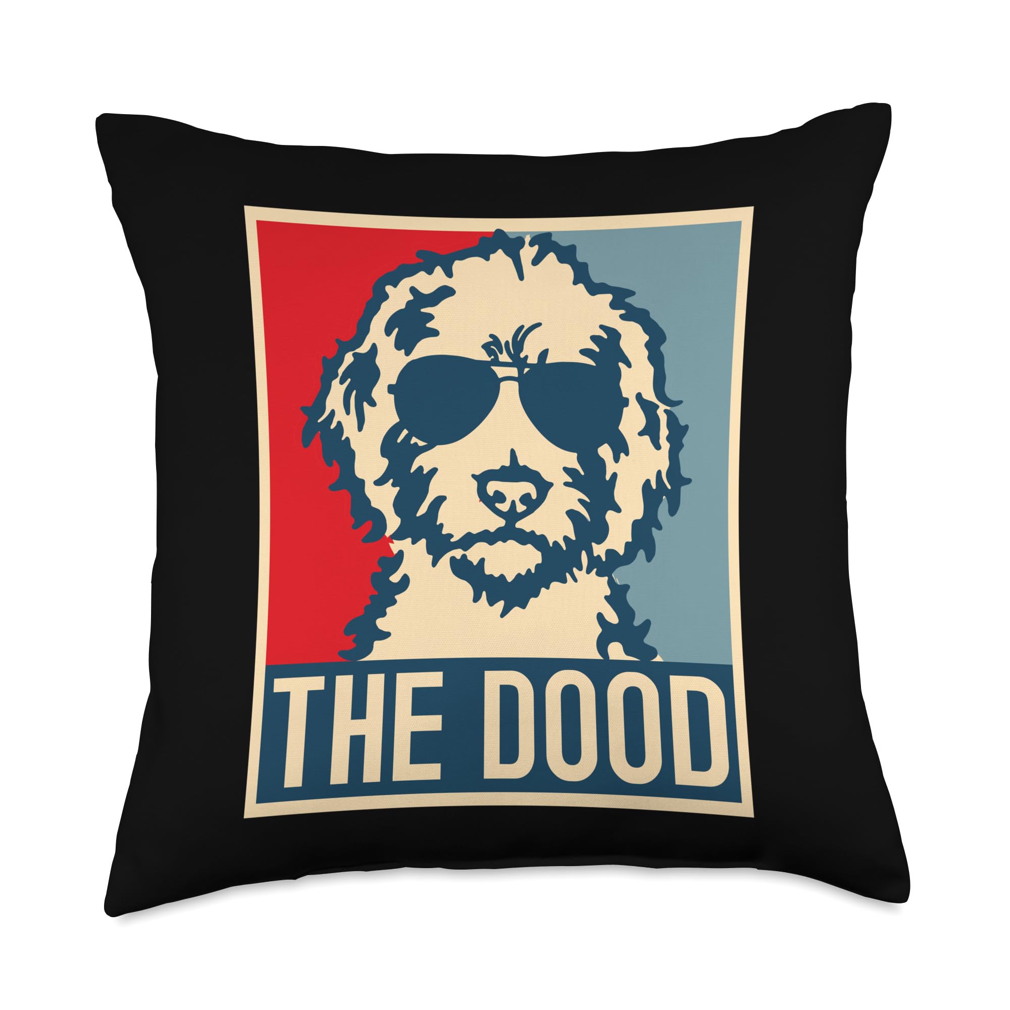 The Dood Goldendoodle Gift Labradoodle Golden Doodle Dog Throw Pillow