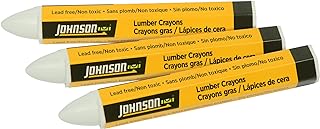 Johnson Level & Tool 40-0649 White Lumber Crayons - 3/Pack