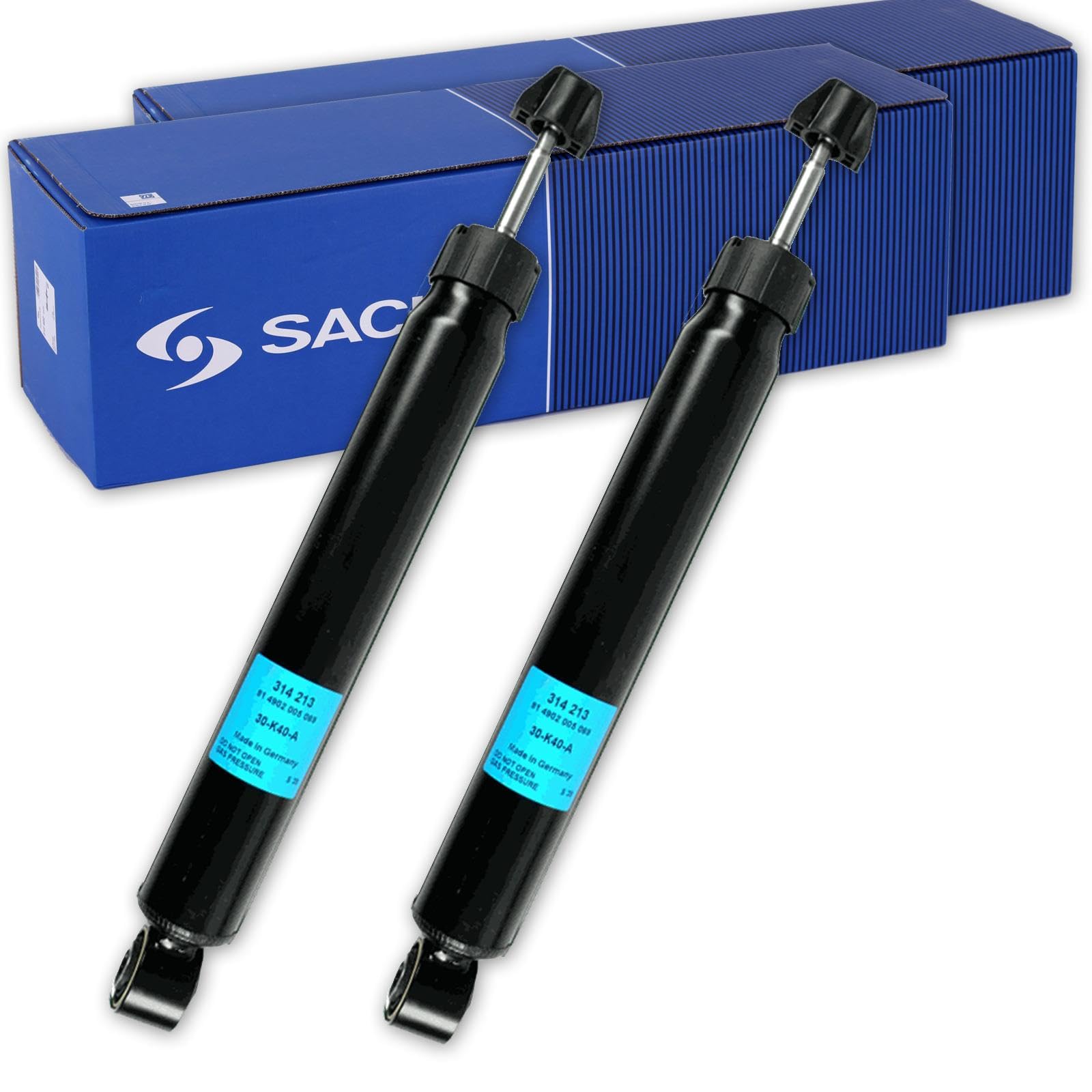 2x Sachs Gasdruck Stossdämpfer hinten | 314213 Kompatibel mit Q5 (8RB)