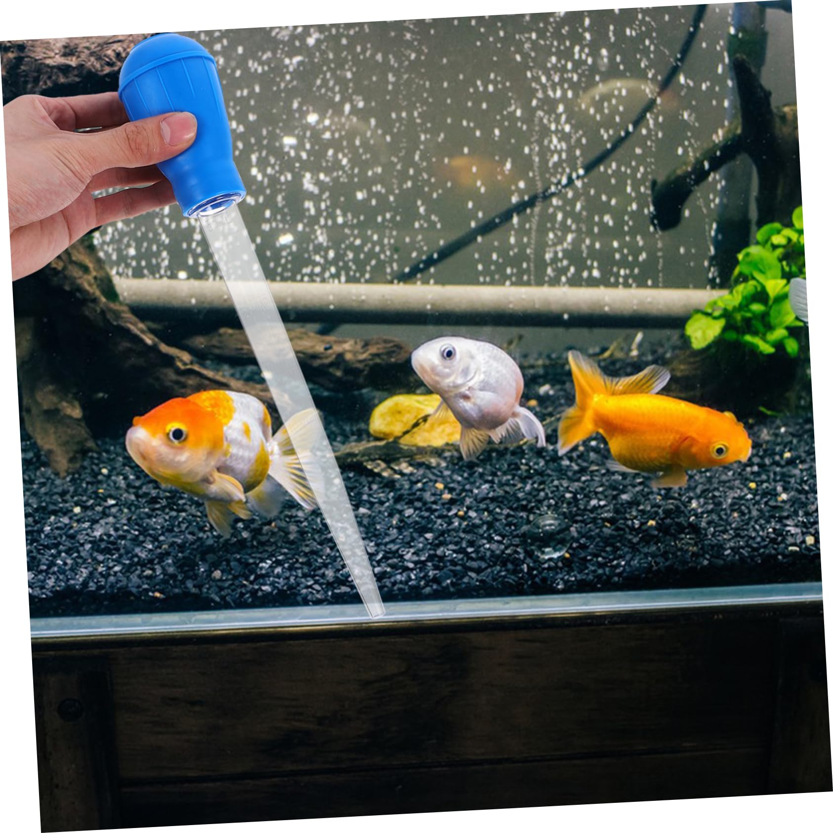 VANZACK Toilet Suction Extender Aquarium Tool Fish Tank Siphon Vacuum for Elimination Aquarium Waste