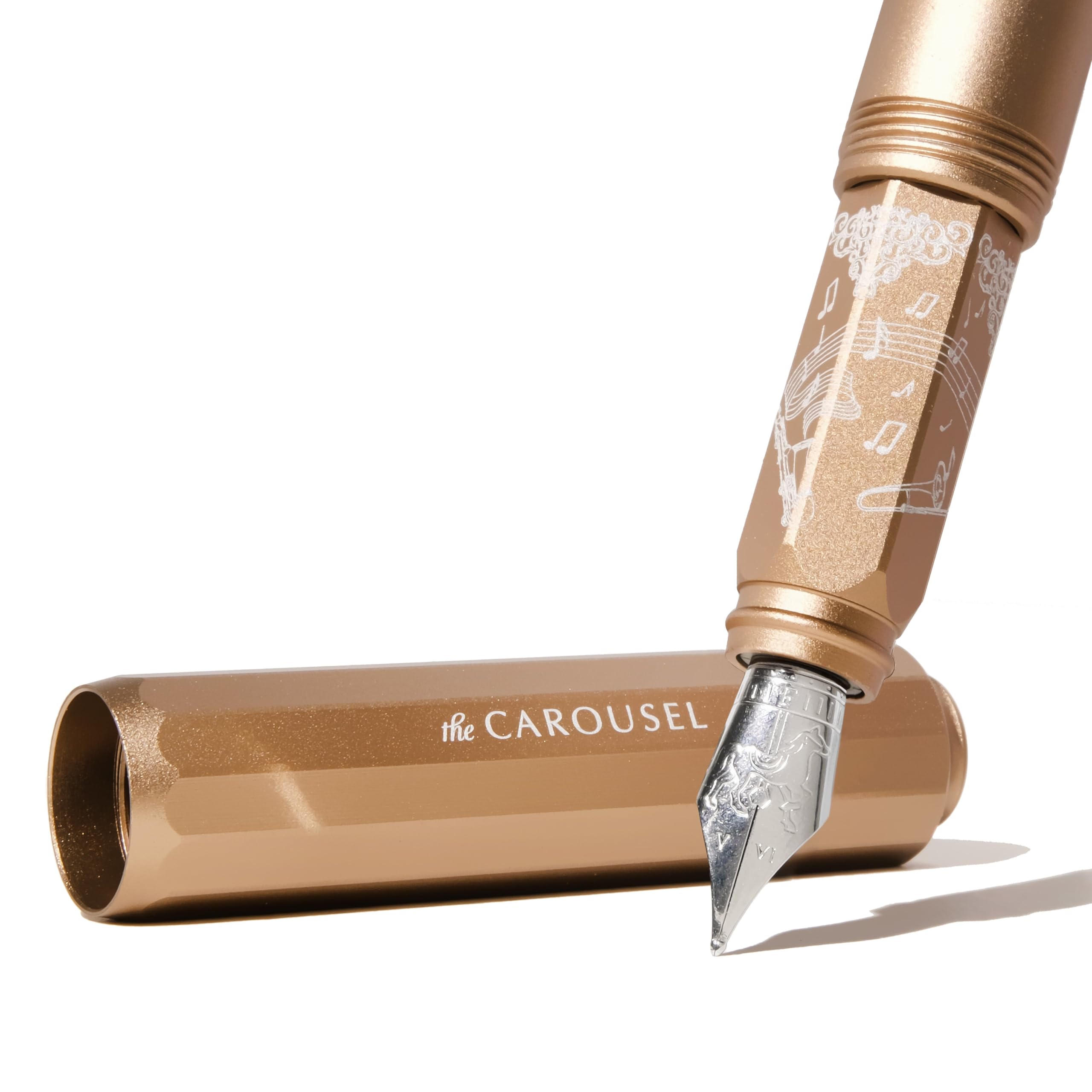Ferris Wheel Press , Aluminum Carousel Fountain Pen, Terracotta Canyon, Aircraft grade aluminum body - Image 2