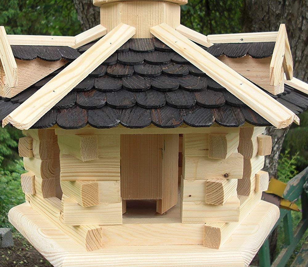 Vogelhuisje, vogelhuisje, vogelvoederhuis, vogelhuisje, van hout, nestkast, timmerwerk, verkrijgbaar in verschillende kleuren (vogelhuis met standaard V01 S1