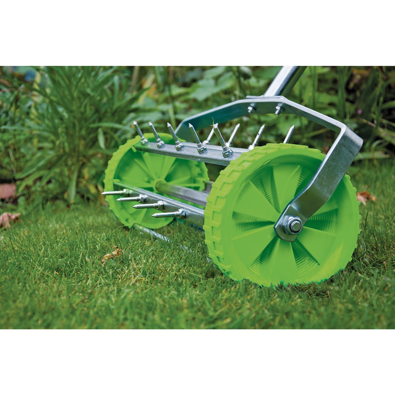 Draper Aireador de césped enrollable con tambor puntiagudo de 450 mm, 83983, para aireación de césped de jardín con púas de 33 mm, 1 unidad
