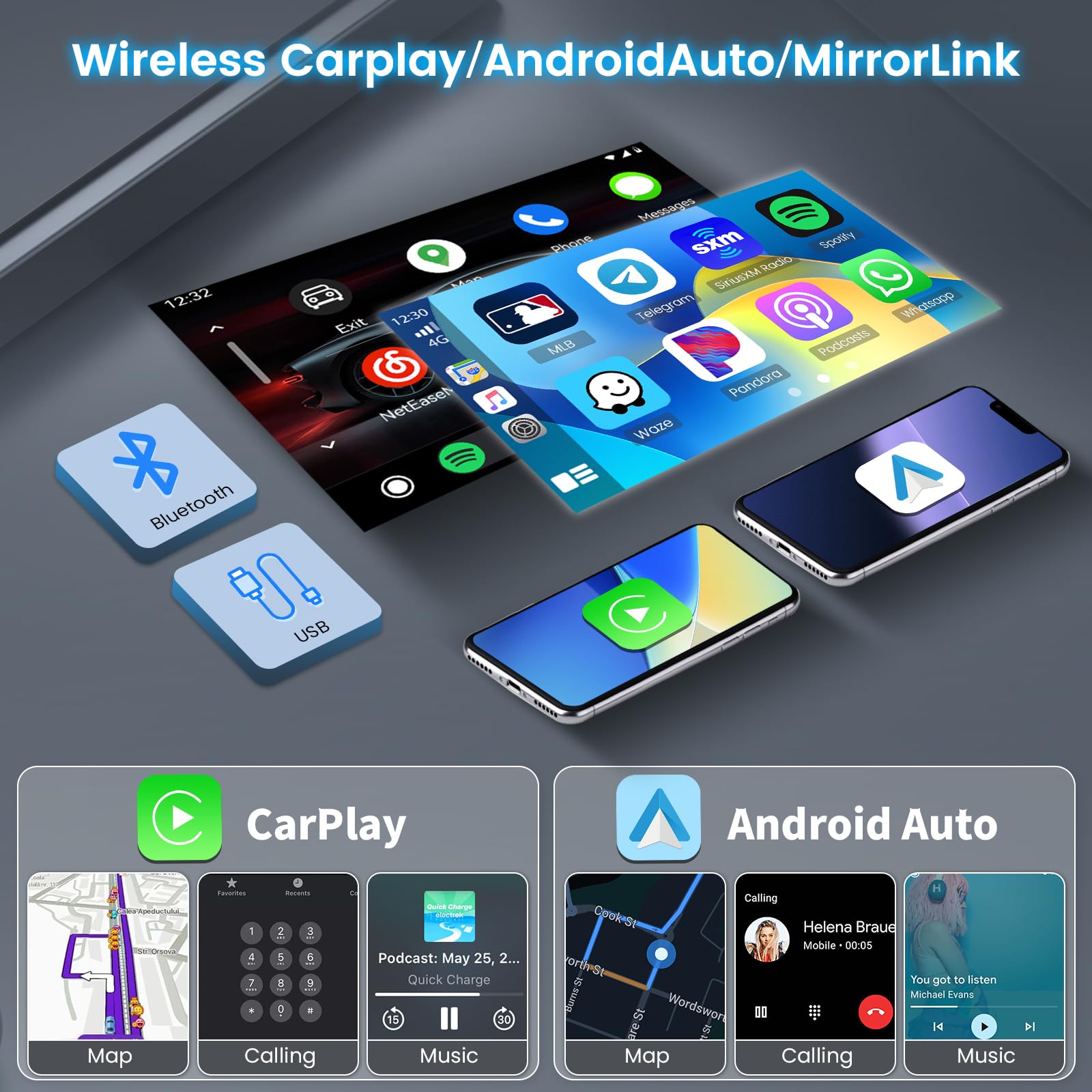 [2G+64G]Inefala Android 15 Autoradio per Chevrolet Epica Tosca Captiva Aveo con Wireless Carplay Android Auto, 9 Pollici Touchscreen Stereo Auto Bluetooth con Navi GPS WiFi RDS/FM SWC Retrocamera Mic