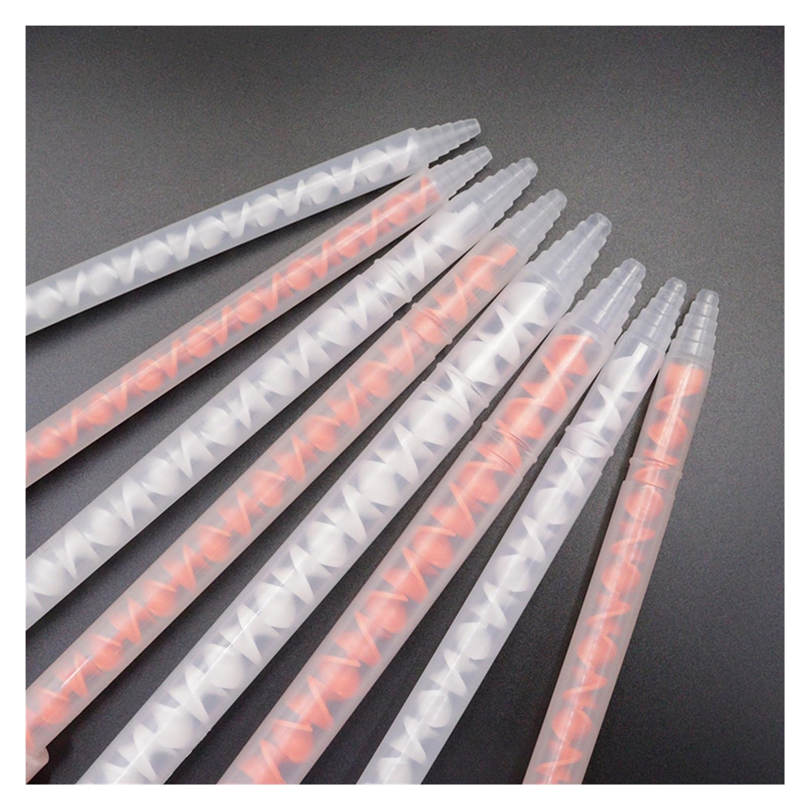 Boquilla mezcladora estática AB de resina epoxi de 20 piezas | Boquilla mezcladora de adhesivo epoxi 1:1 10:1(MFHX10-18T10-1 30pcs)