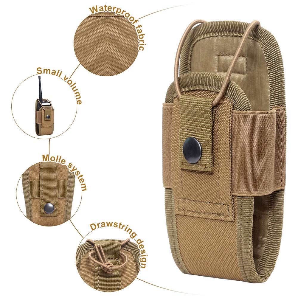 ACEXIER Tattico Molle Radio Custodia per walkie Talkie Borsa in Vita Tasca Holder Portable Interphone Holster Carry Bag per la Caccia Campeggio