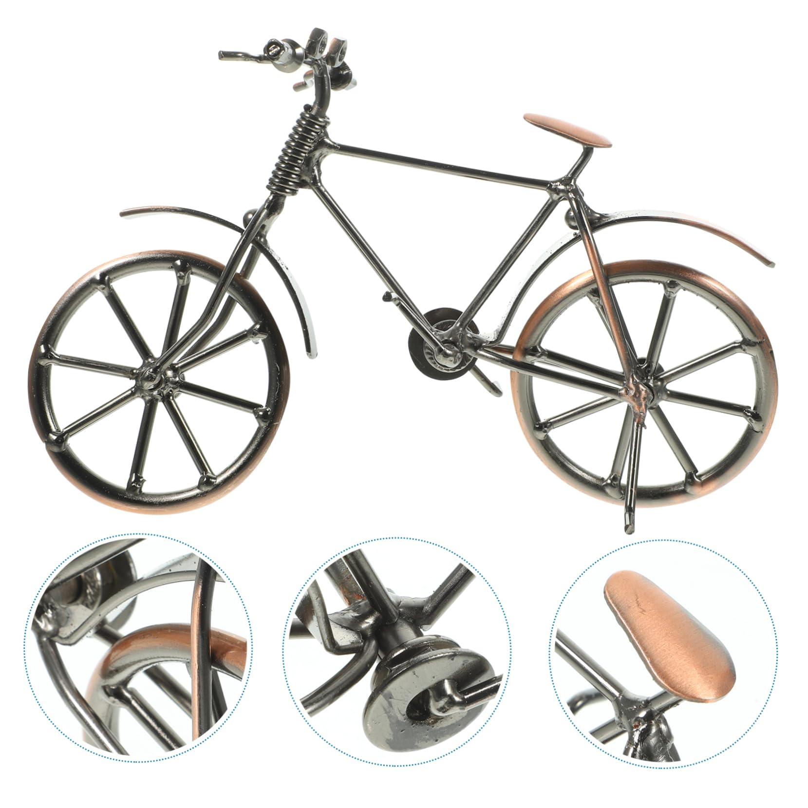 Amazon.co.jp: STAHAD ミニチュア自転車おもちゃ レトロな自転車モデル