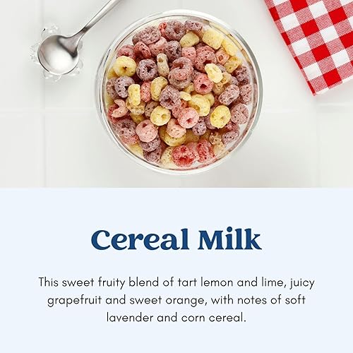 Miniatura 4 de CE Craft Vela perfumada de leche de cereal, vela de soja fresca y afrutada perfumada, velas perfumadas regalos para mujeres y hombres, vela de