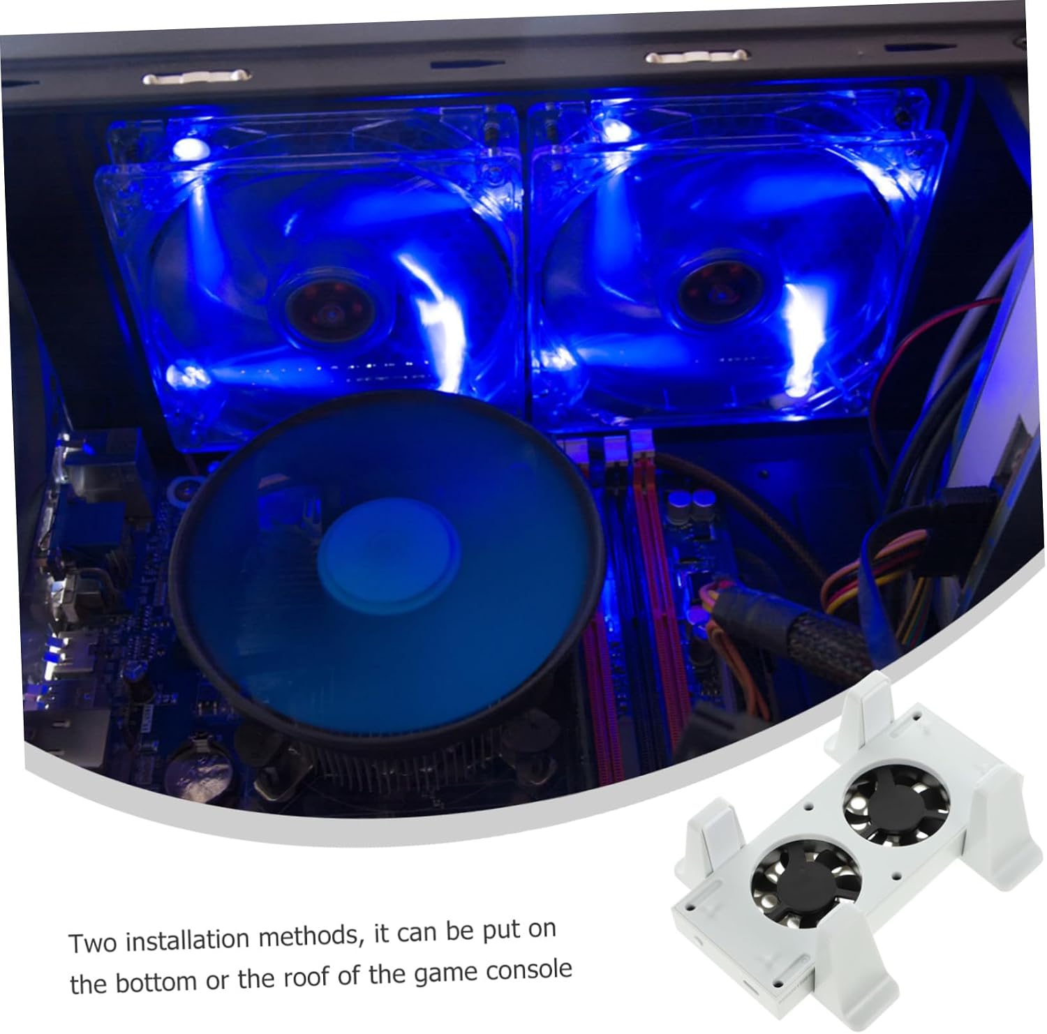 Cooling Fan Vertical Stand Base with 3 Level Adjustable Speeds