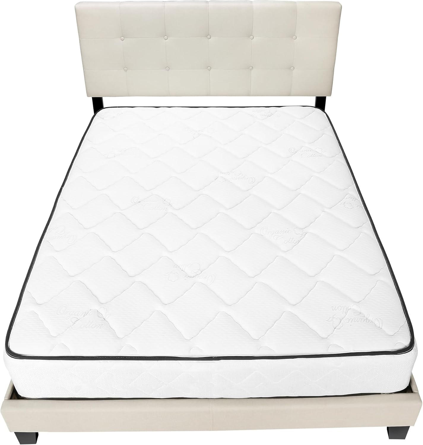 Monarch Specialties Bed Frames, Queen, Beige