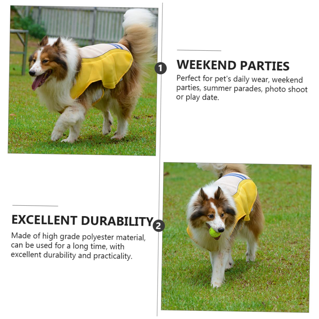 Gilet Rafraîchissant pour Chien, Anti-surchauffe, 1 Pièce, Polyester