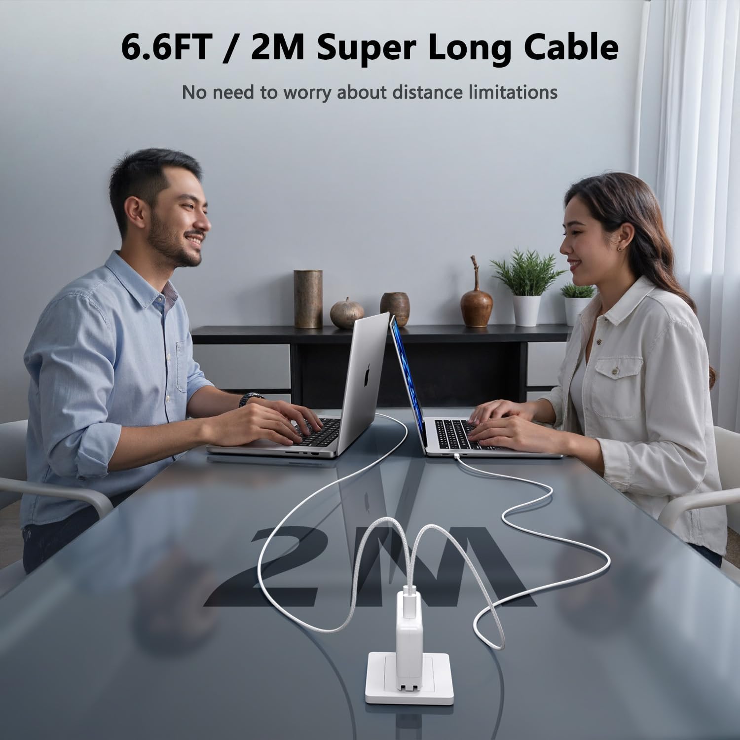 Mac Book Pro Charger - 280W, 2-Ports 140W USB C Fast Laptop Charger, Compatible with Mac Book Pro/Air 16 15 14 13 inch, M1 M2 M3 M4 Series and All USB C Device, with 6.6FT Type C & Magnetic 3 Cable