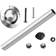 ToughGrade Heavy Duty RV Exterior Roof Ladder, Complete Tube & Mounting Brackets for Travel Trailer Camper | Anti-rust RV ladder, non-slip rungs, full brackets. Welded anti-vibration, no paint scratch, trailer roof clean & AC check
