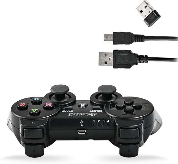 Kontorland P3G - PS3/PC متوافق مع الاهتزاز اللاسلكية الألعاب الذراع GamePad