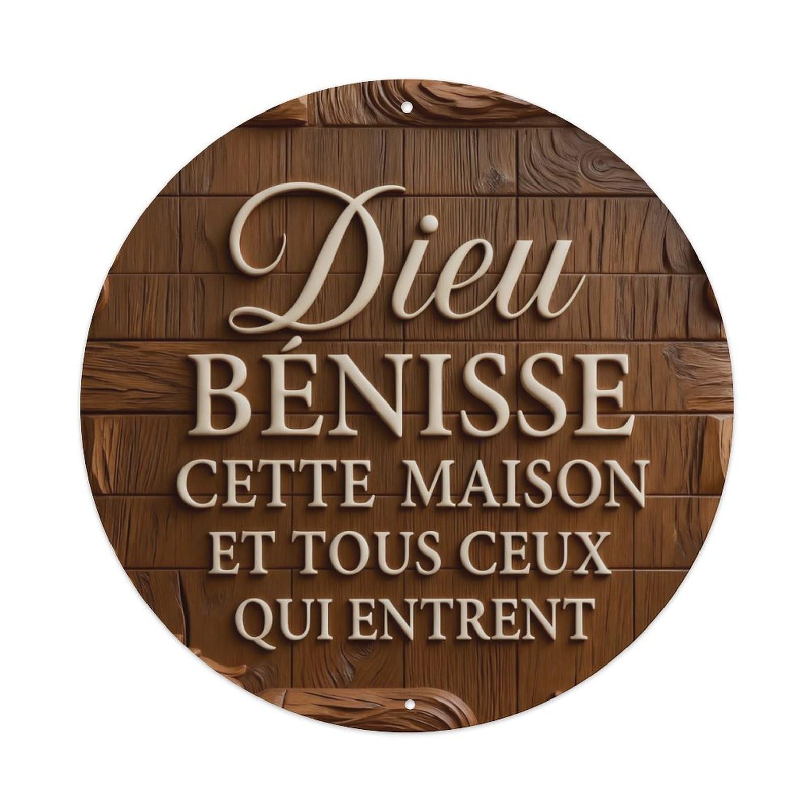 Zlatcbu Vintage God Bless This House And All Who Enter Metal Tin Sign Retro Wall Art Poster, Decor For Home Living Room Bar Cafe Garage, 8X8 Inch