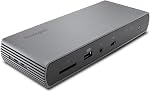Station d'accueil Kensington SD5800T Thunderbolt 4 et USB4 avec affichage quadruple 4K, chargement de 98W, 2 x HDMI, 2 x DP, Ethernet 2.5G, lecteurs de cartes, pour Windows/macOS (K32856NA)