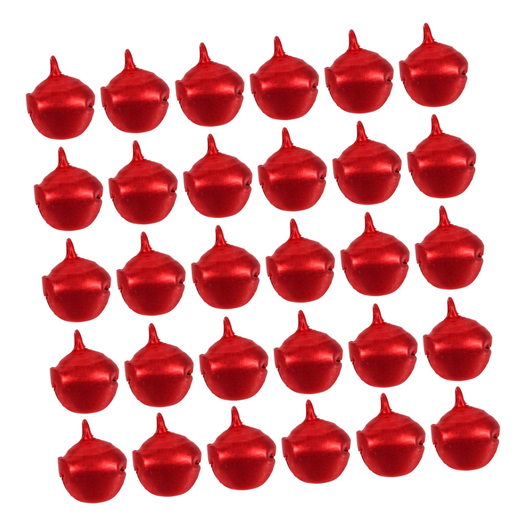 Uonlytech 5 Set Campane di Natale Piccolo Campane Appese di Natale Colorato Tintinnio con Piccole per L'artigianato llo Tintinnante Alluminio Rosso 100 Pezzi*5