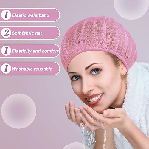 Miniatura 6 de Chuarry 4 gorros de malla para dormir para mujeres