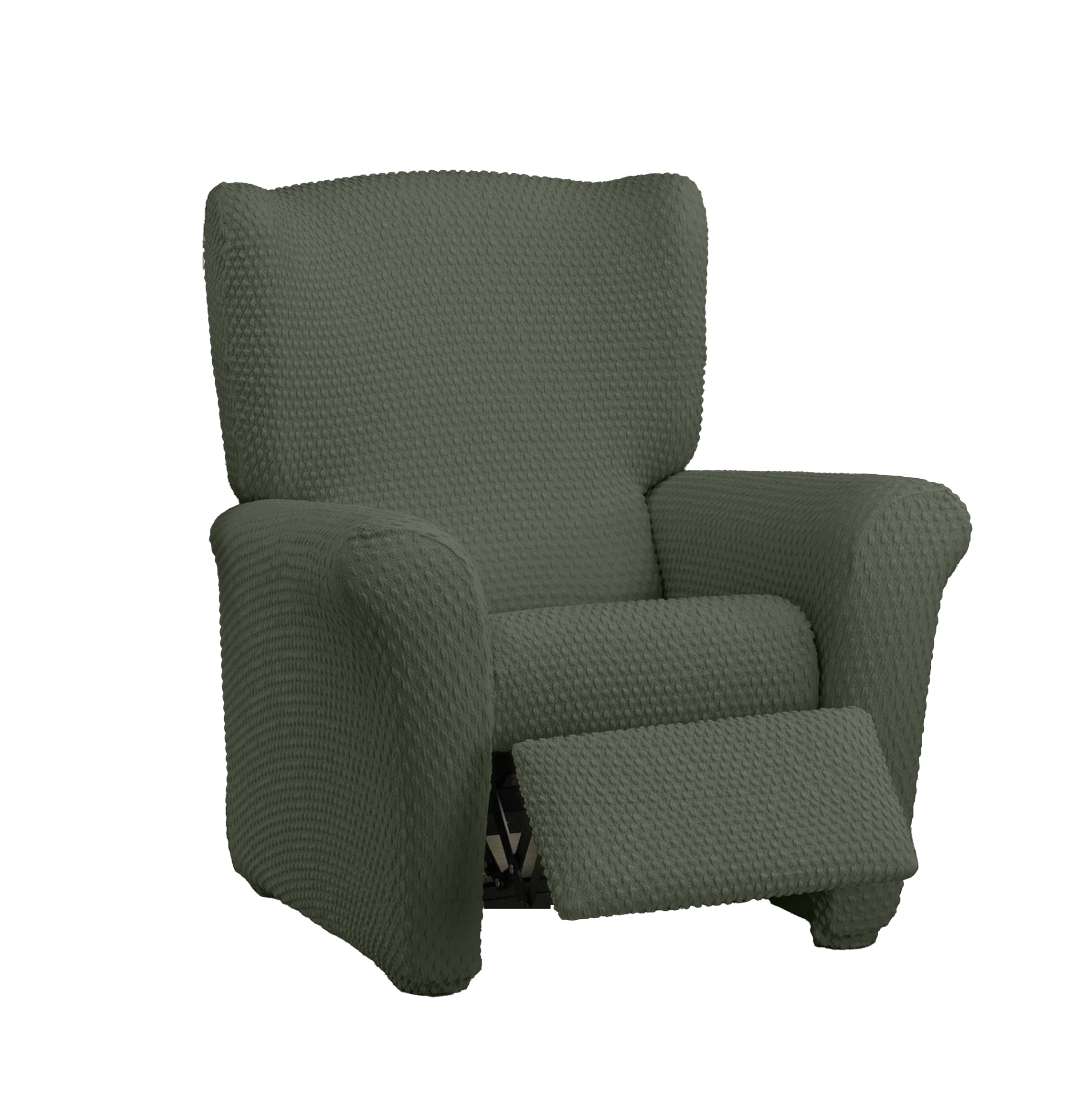 Estoralis | BORNEO | Copripoltrona relax | Tessuto super elastico C/ 12 Verde scuro | Per poltrona Relax da 70 a 90 cm. | Adattabile a tutti i tipi di poltrone relax | Super regolabile