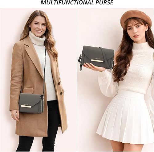 Miniatura 6 de TANTOMI Small Crossbody Bag for Women Vegan Leather Cell Phone Purse Crossbody Wallet with Adjustable Strap