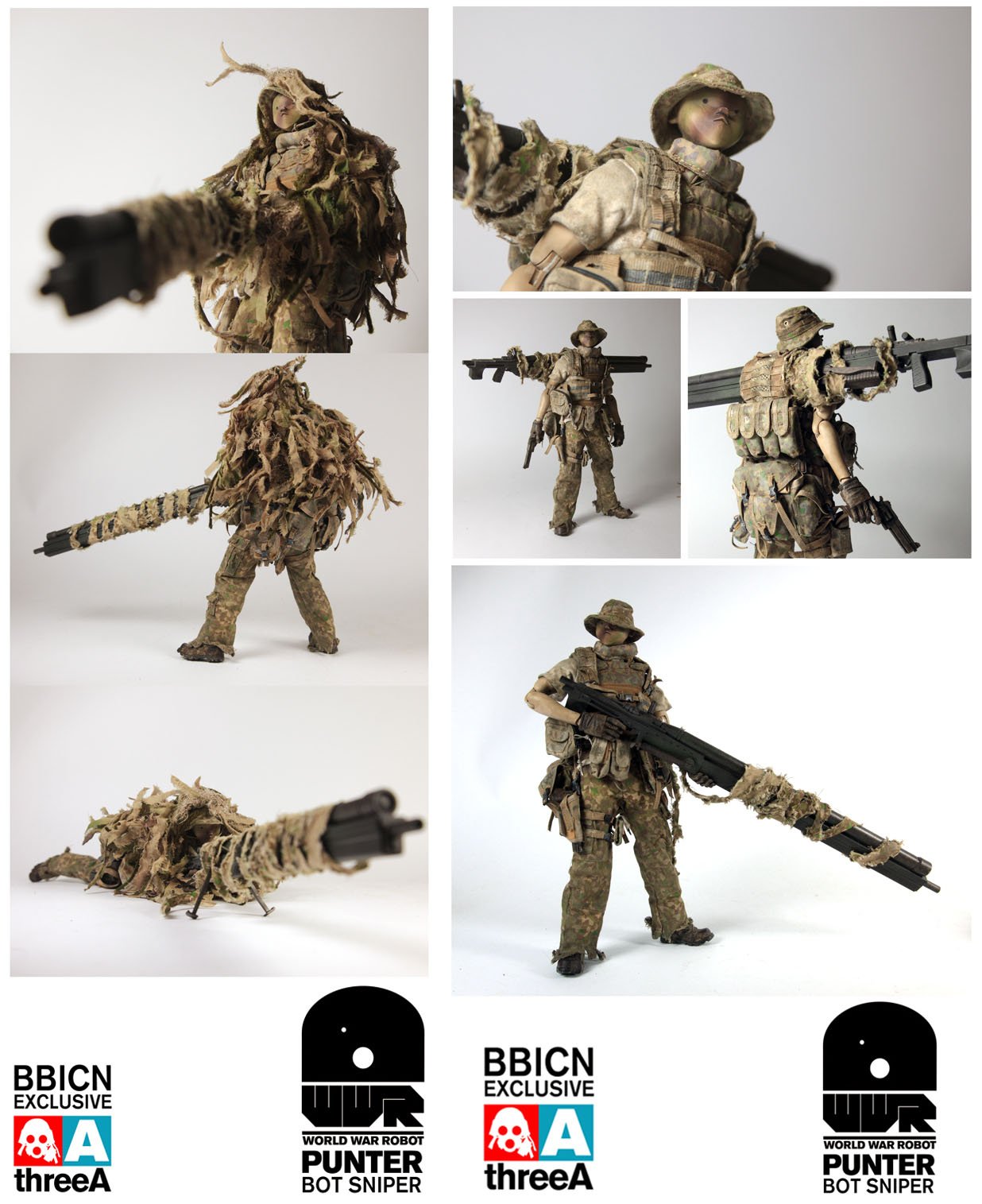 ミリタリー threeAPUNTER BOT SNIPER BBICN EXCLUSIVE toyhaven: 3A BBICN Exclusive World War Robot WWR 1/6 scale
