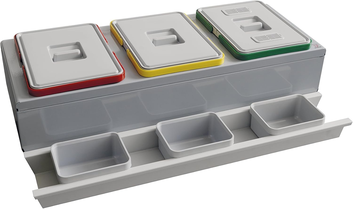 ELLETIPI Compo Evo pbe22 09050 C10 Waste from Drawer, Metal and Plastic, Grey, 81 x 47.2 x 22 cm