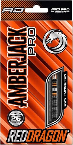 Miniatura 4 de RED DRAGON Amberjack Pro Series Premium Tungsten Darts Set with Flights and Stems