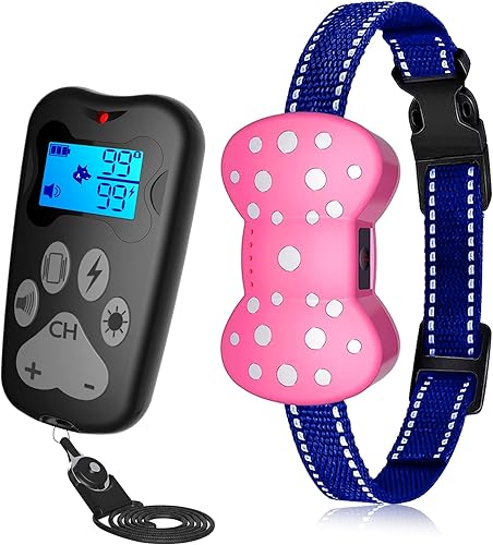 Collar de choque para 2 perros, collar eléctrico recargable de entrenamiento para perros, collar de entrenamiento para perros de alcance remoto de