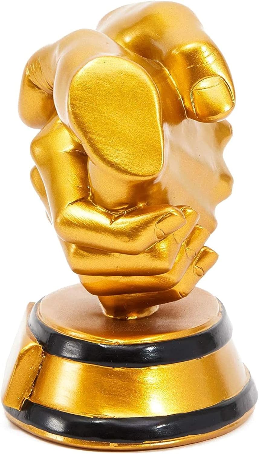 Juvale Handshake Award Trophy (5 in, Gold) : Sports & Outdoors