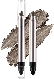 Boobeen Double-Ended Eyeshadow Stick with Blending Brush, Cream Makeup for Eye Shadow & Face Highlighter, Long-Lasting Shimmer Finish