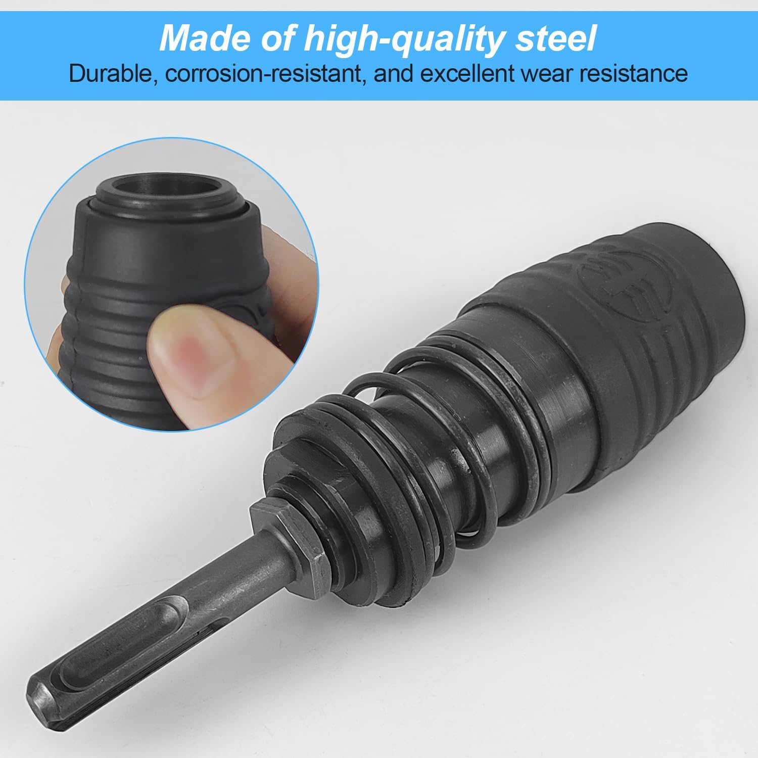 Adaptateur SDS Max Vers SDS Plus – Acier Chromé 40, Robuste Pour Marteaux Perforateurs