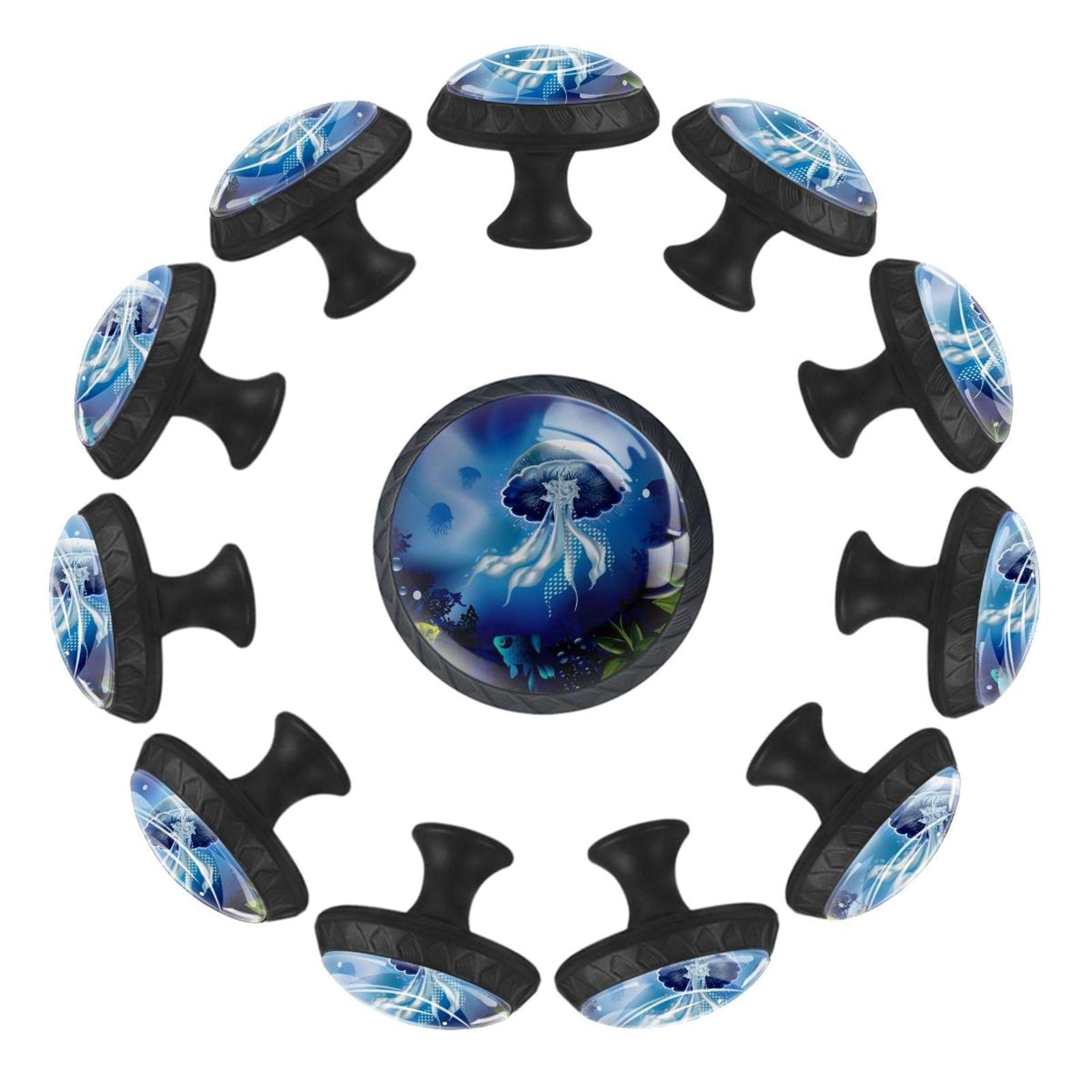 Boutons de tiroir en verre de cristal de 35mm AISSO pour une finition de meuble prestigieuse