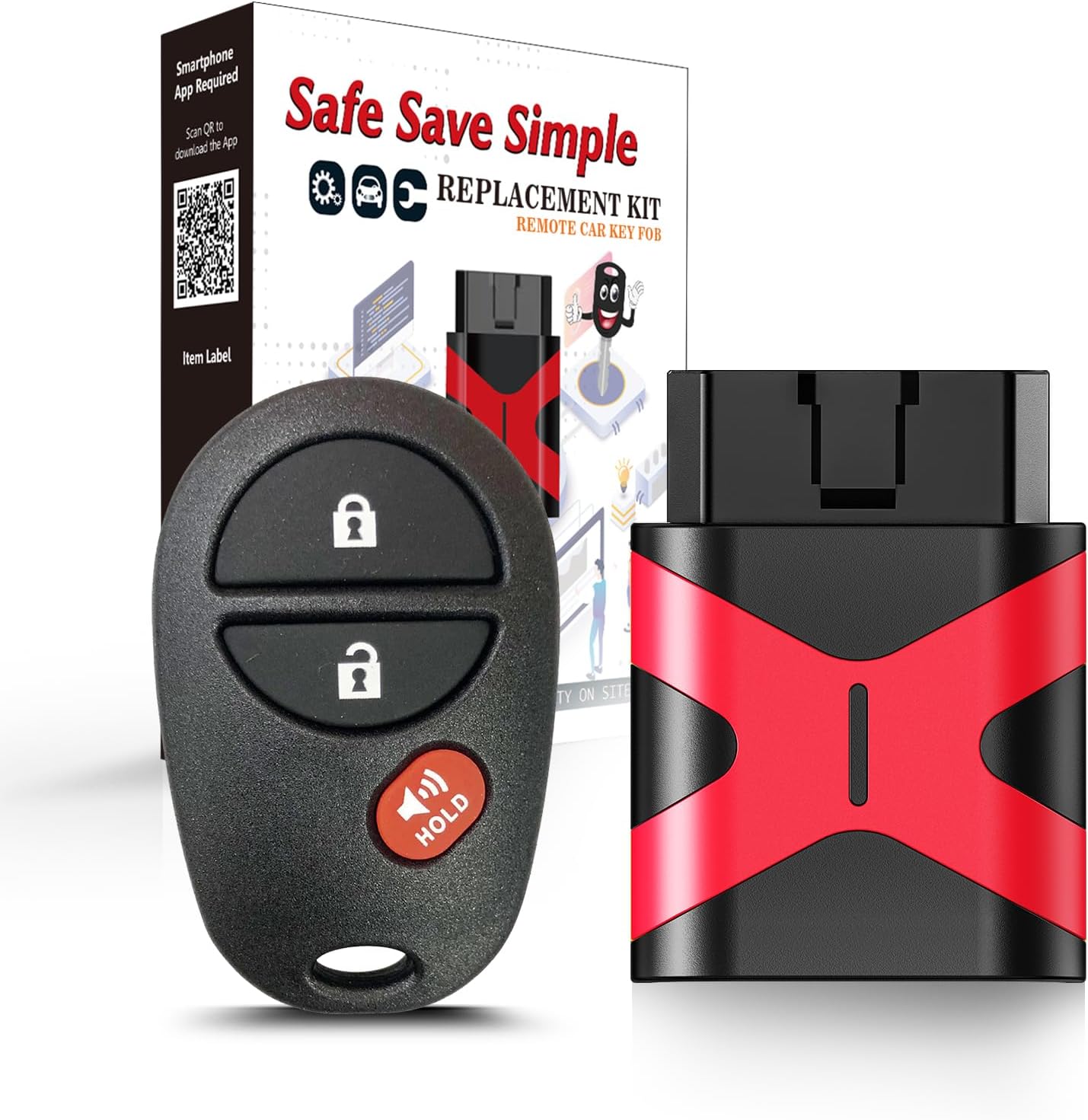 Simple Key Remote Pairing Kit , Replacement for Toyota Tacoma Tundra Key fob Programmer 2004 - 2021 Pickup Truck Remote ,Fit Head Key and Keyless Entry Smart Key (2015-2021 HYQ14FBA 2110 Board)