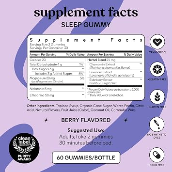 Lemme Sleep & Glow Bundle - Sleep Gummies, a Drug-Free Nighttime Aid & Glow Biotin & Collagen Hair Gummies for Strong, Thick Hair & Reduced Shedding - Gluten/Gelatin Free, Non-GMO - 60 Ct. Each