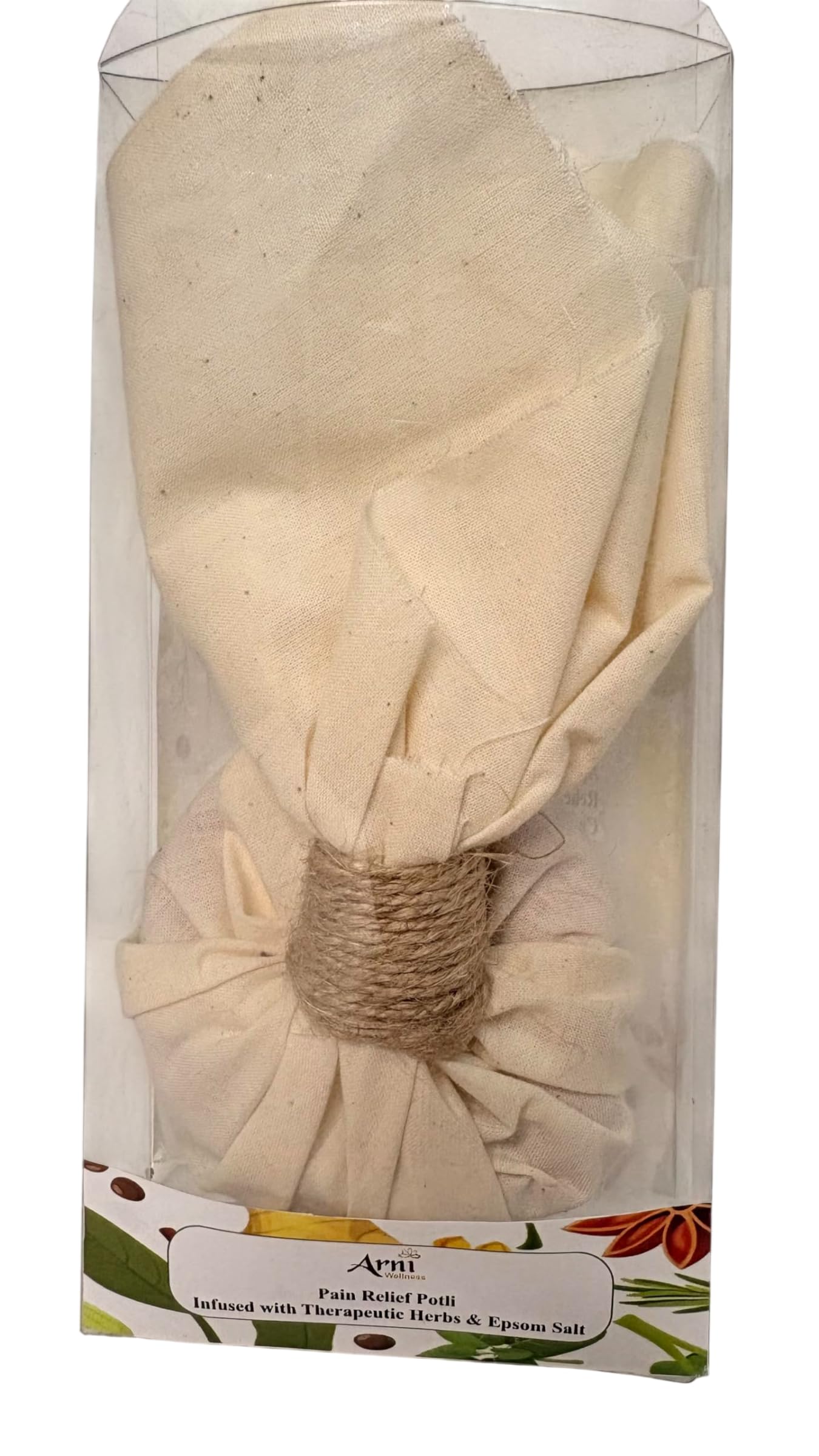 Herbal Heat Therapy Potli Bag Reusable Hot Compress with Epsom Salt and Rock Salt for Muscle Relaxation Body Comfort Warm Therapy Bag for Daily Use — Amazon image 7