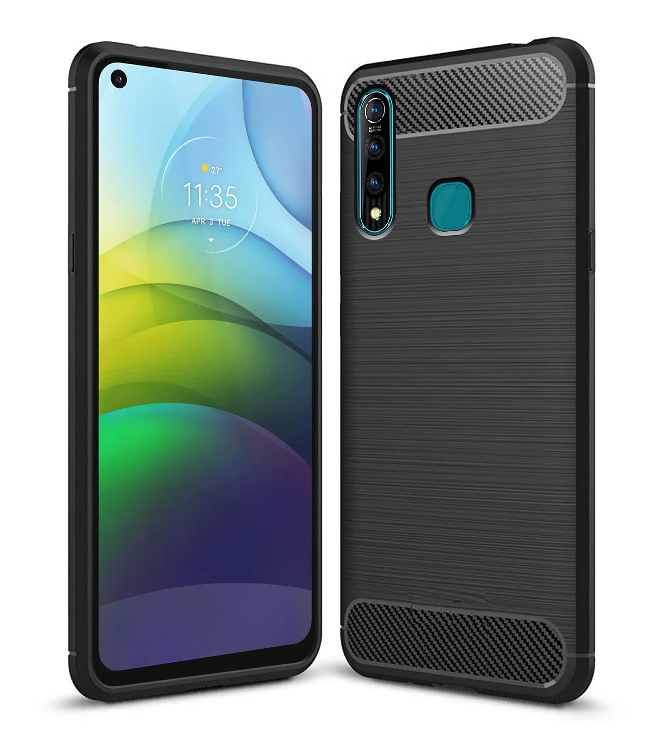 Amazon Brand - Solimo Back Cover Case for Vivo Z1 Pro | Compatible for Vivo Z1 Pro Back Cover Case | 360 Degree Protection | Soft and Flexible (TPU | Matte Black) (B089B6BJB5) Amazon Price History, Amazon Price Tracker
