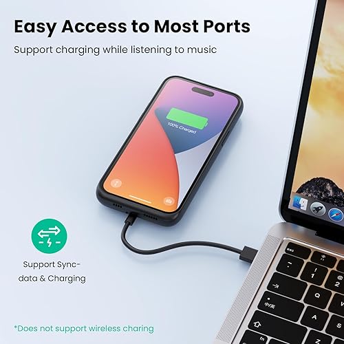 Miniatura 3 de Funda de batería para iPhone 14 Pro Max, 14 Plus y 13 Pro Max, funda de carga inteligente recargable real de 8600 mAh, batería protectora portátil