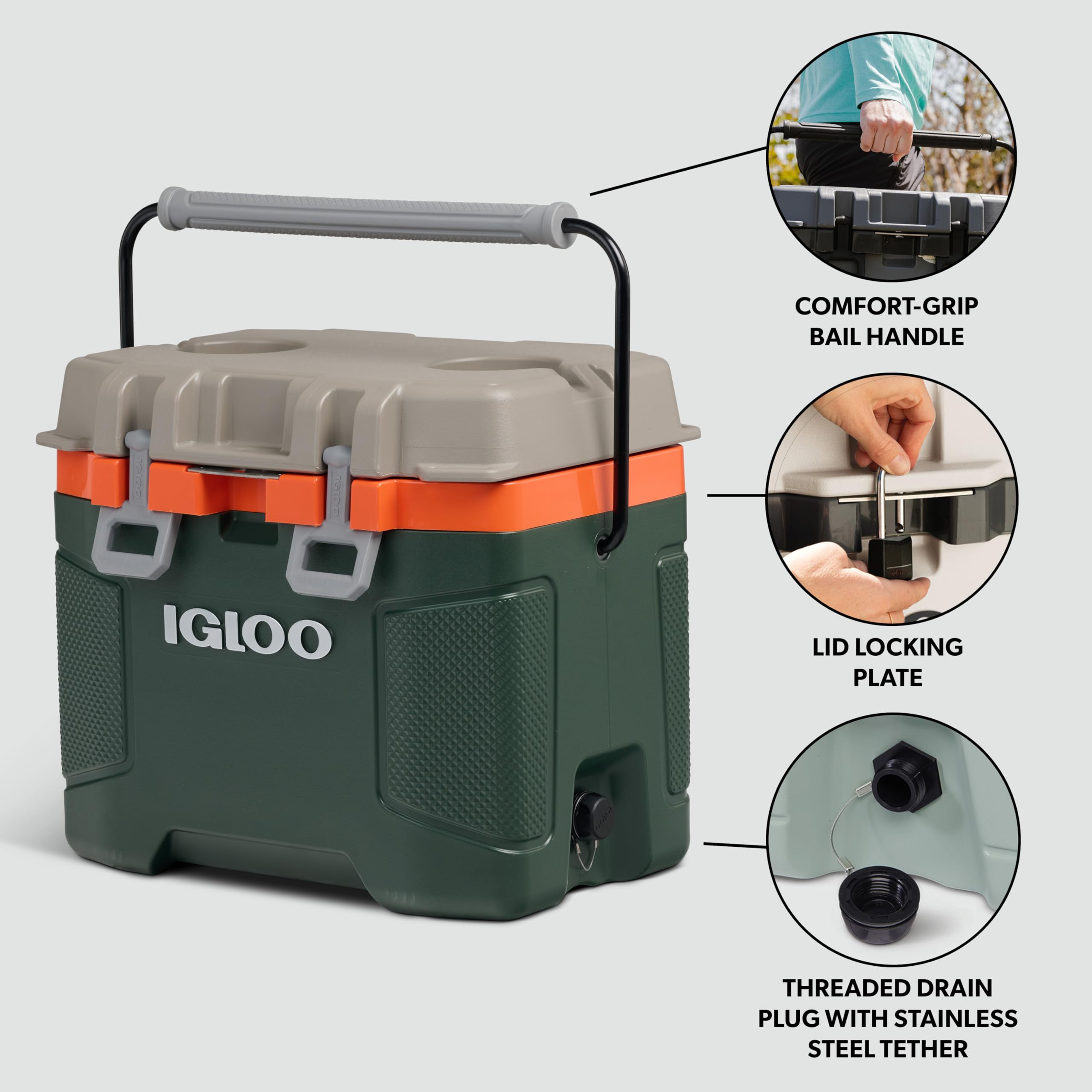 Amazon | Igloo Trailmate 25クォート クーラー 断熱ハードシェル Amazon | Igloo Trailmate 25クォート クーラー 断熱ハードシェル